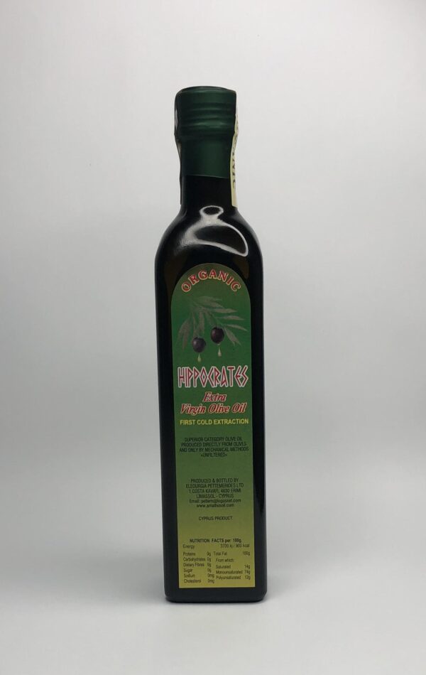 Hippocrates organic extra virgin olive oil 500 ml